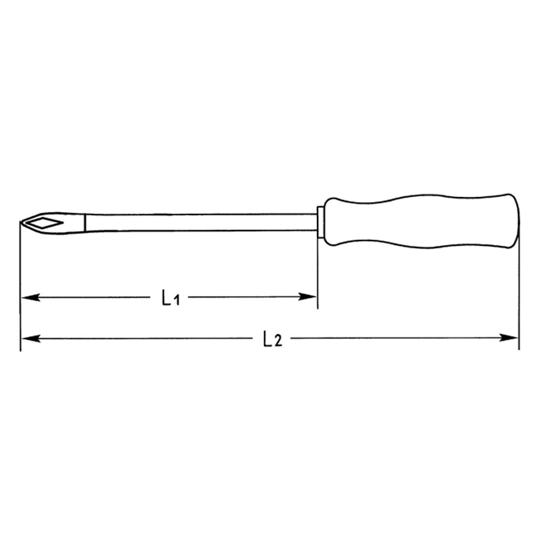 Heyco 01415001080 TORX® Screwdriver with Acetate Handle, Size-T10, Length-155mm