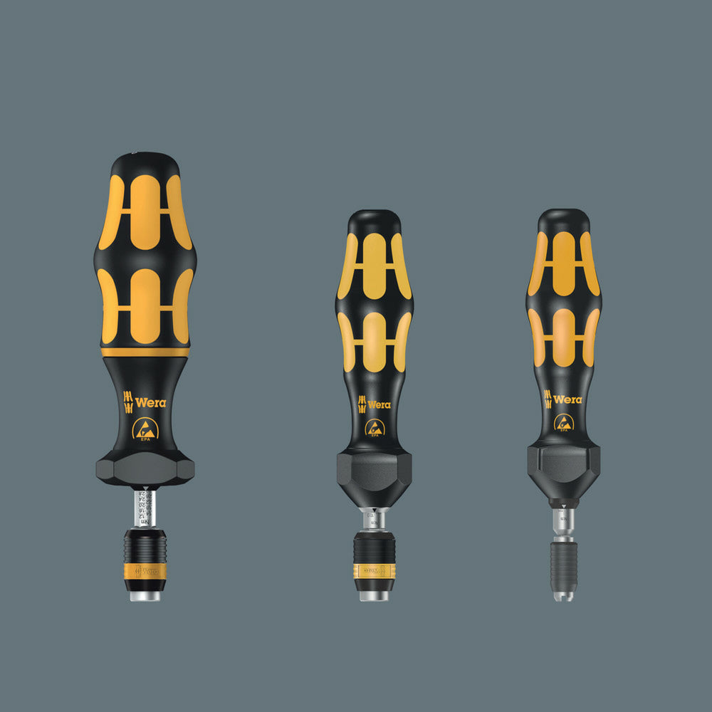 Wera Series 7400 Kraftform ESD adjustable torque screwdrivers (0.1-1.0 Nm), 7435 ESD x 0.10-0.34 Nm