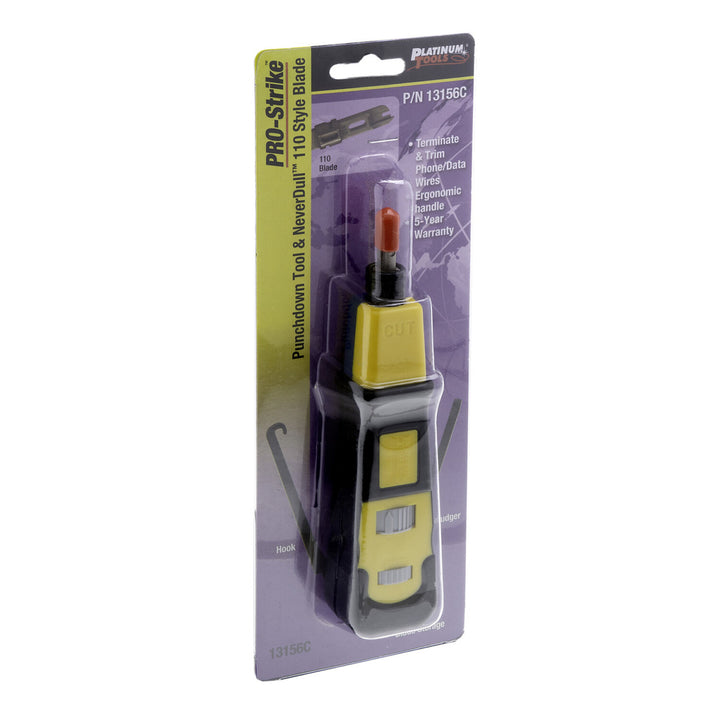 Platinum Tools 13156C PRO-Strike Punchdown Tool, Includes 110-Style Blade