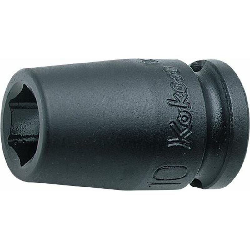 Ko-Ken 13400M-10 3/8 Inch Sq. Dr. Socket 10 mm 6 Point Length 32 mm