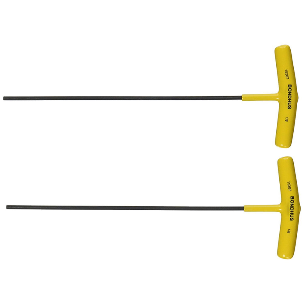 Bondhus 15305 3/32 Hex T-Handle 9 inch Length with ProGuard Finish, 2 Piece