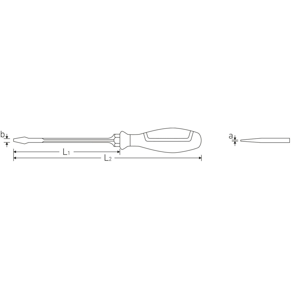Stahlwille 46223540 Slotted screwdriver Drall+
