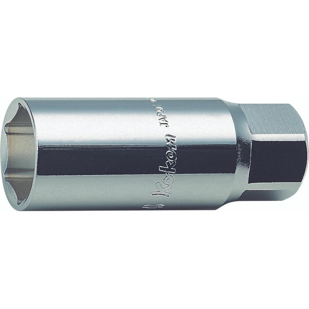 Ko-Ken 4300S-18 1/2 In Sq. Dr. Spark Plug Socket 18mm 6 point Length 70mm Rubber