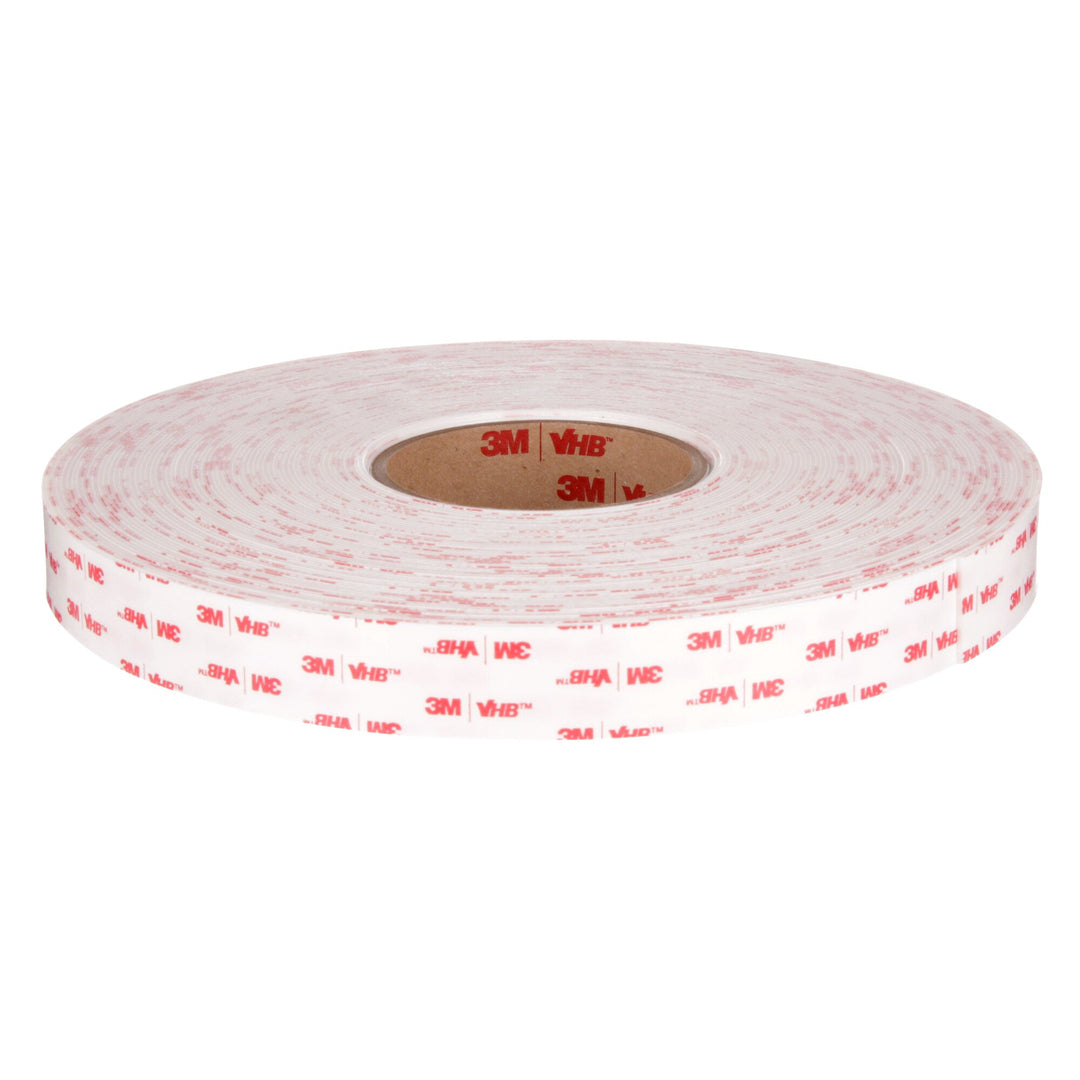 3M VHB Tape 4950, White, 3/8 in x 36 yd, 45 mil