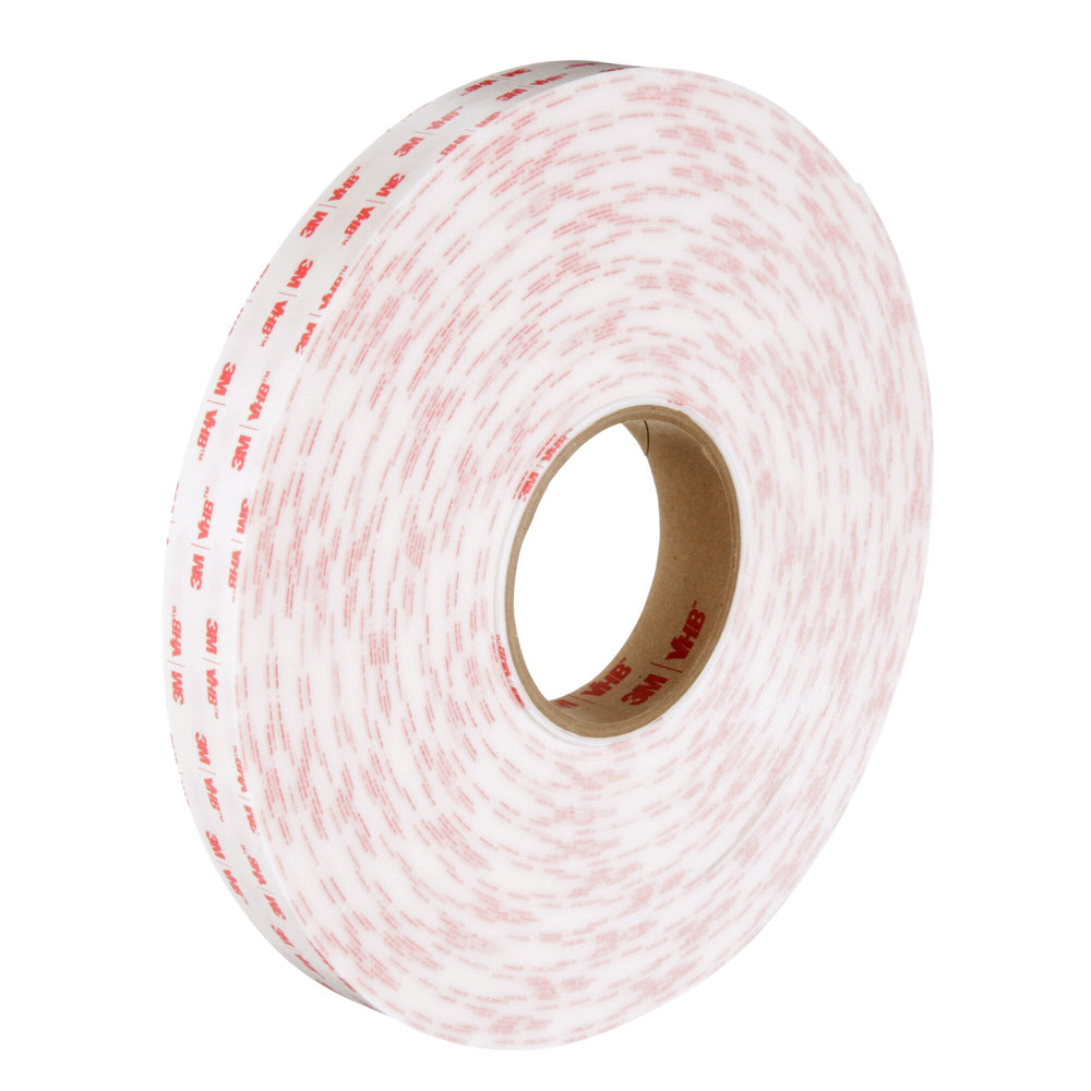 3M VHB Tape 4950, White, 3/8 in x 36 yd, 45 mil