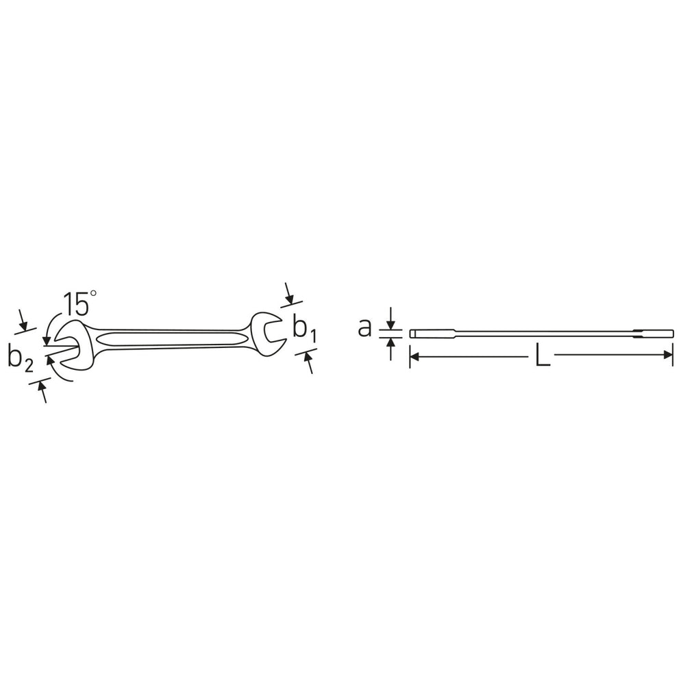 Stahlwille 96400307 10/10 Double open ended Spanner Set