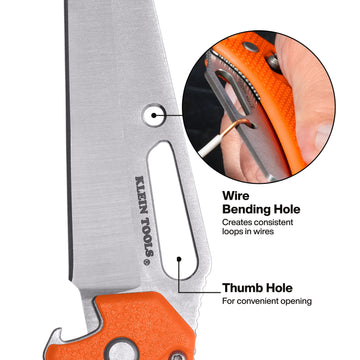 Klein Tools 44056D Electrician's Pocket Knife with Driver
