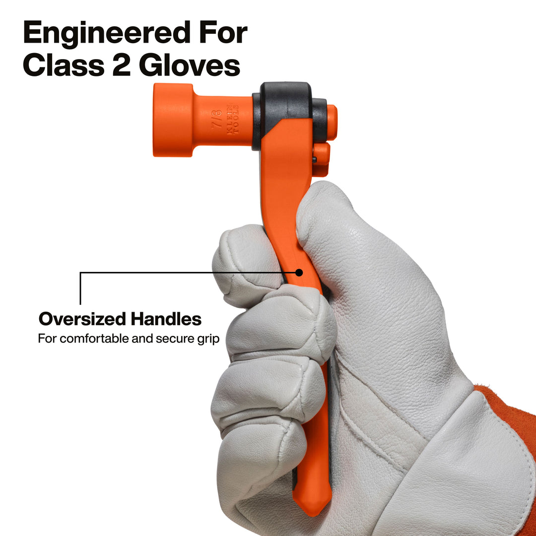 Klein Tools 47110INS Insulated Ratchet and Socket Set, 12-Piece