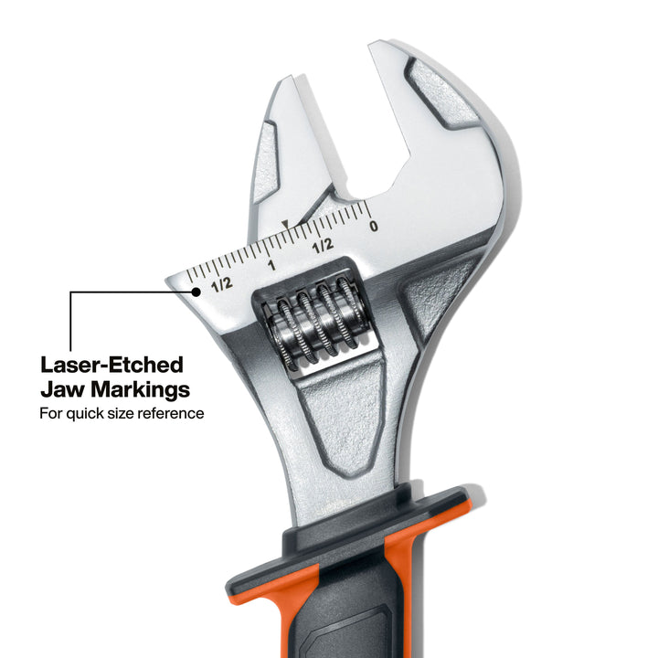 Klein Tools 47130INS Insulated Adjustable Wrench, 12-Inch