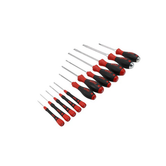 Wiha Tools 30283 Screwdriver Set - PicoFinish Precision, SoftFinish Standard and XHeavy Duty, 12 Pc.