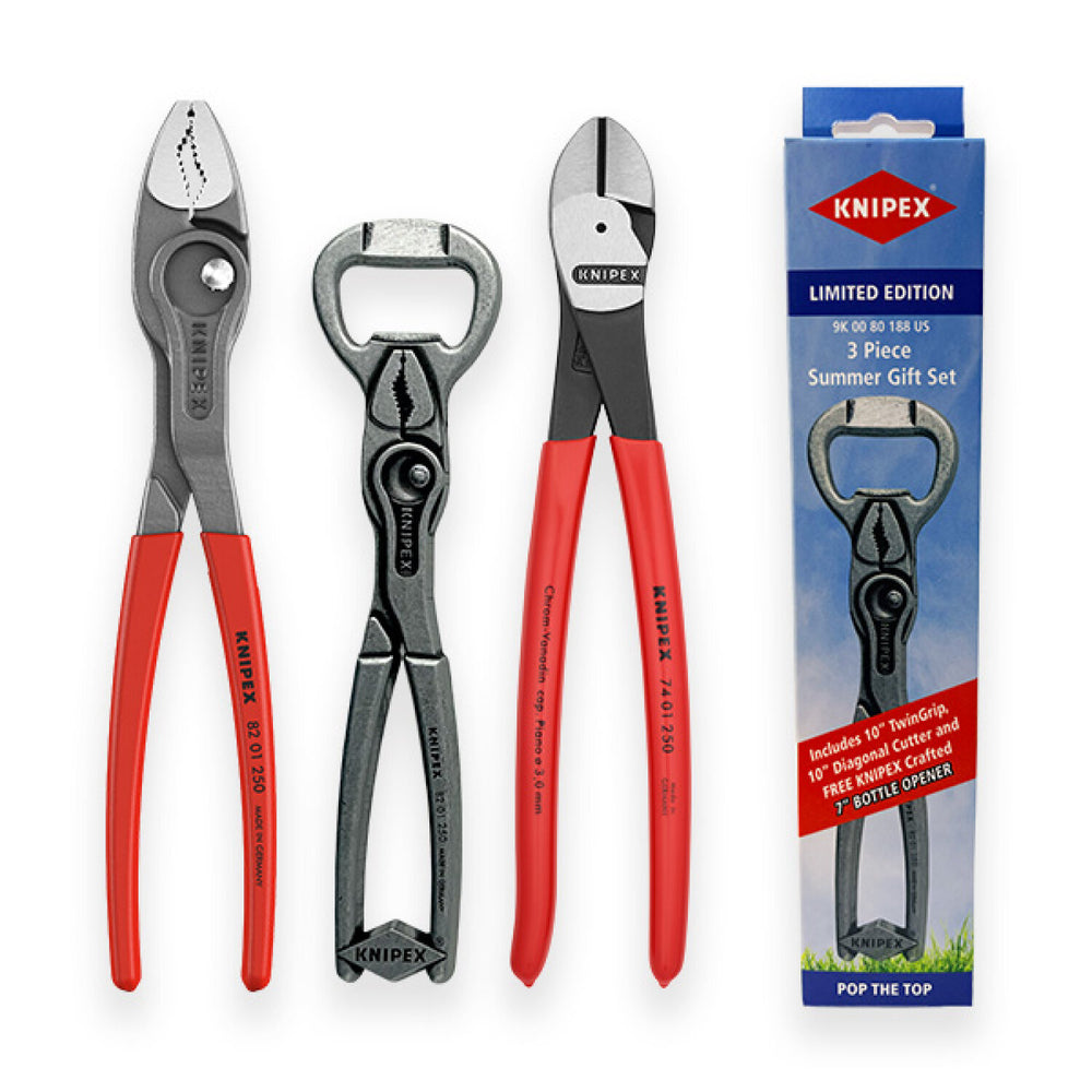 Knipex 9K 00 80 188 US 3-Piece Summer Gift Set