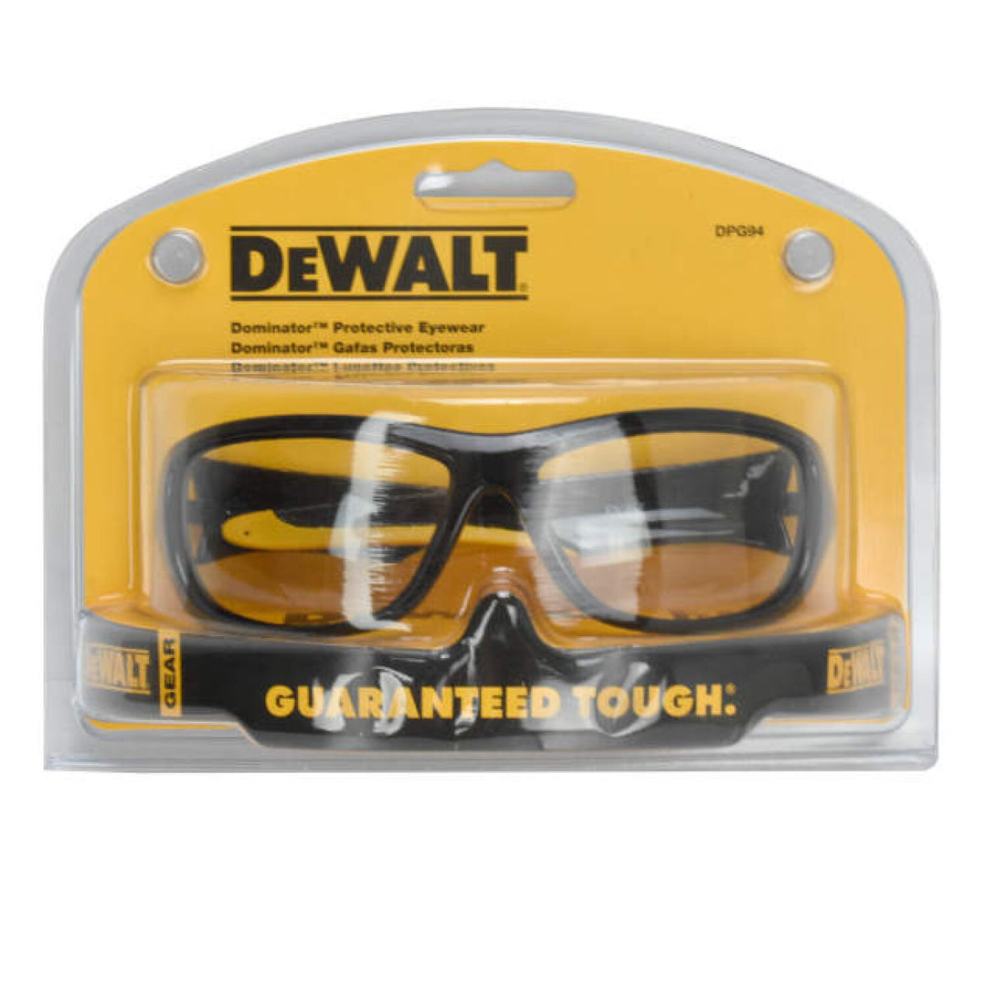 DEWALT DPG94 Dominator Protective Eyewear - Black/Yellow Frame