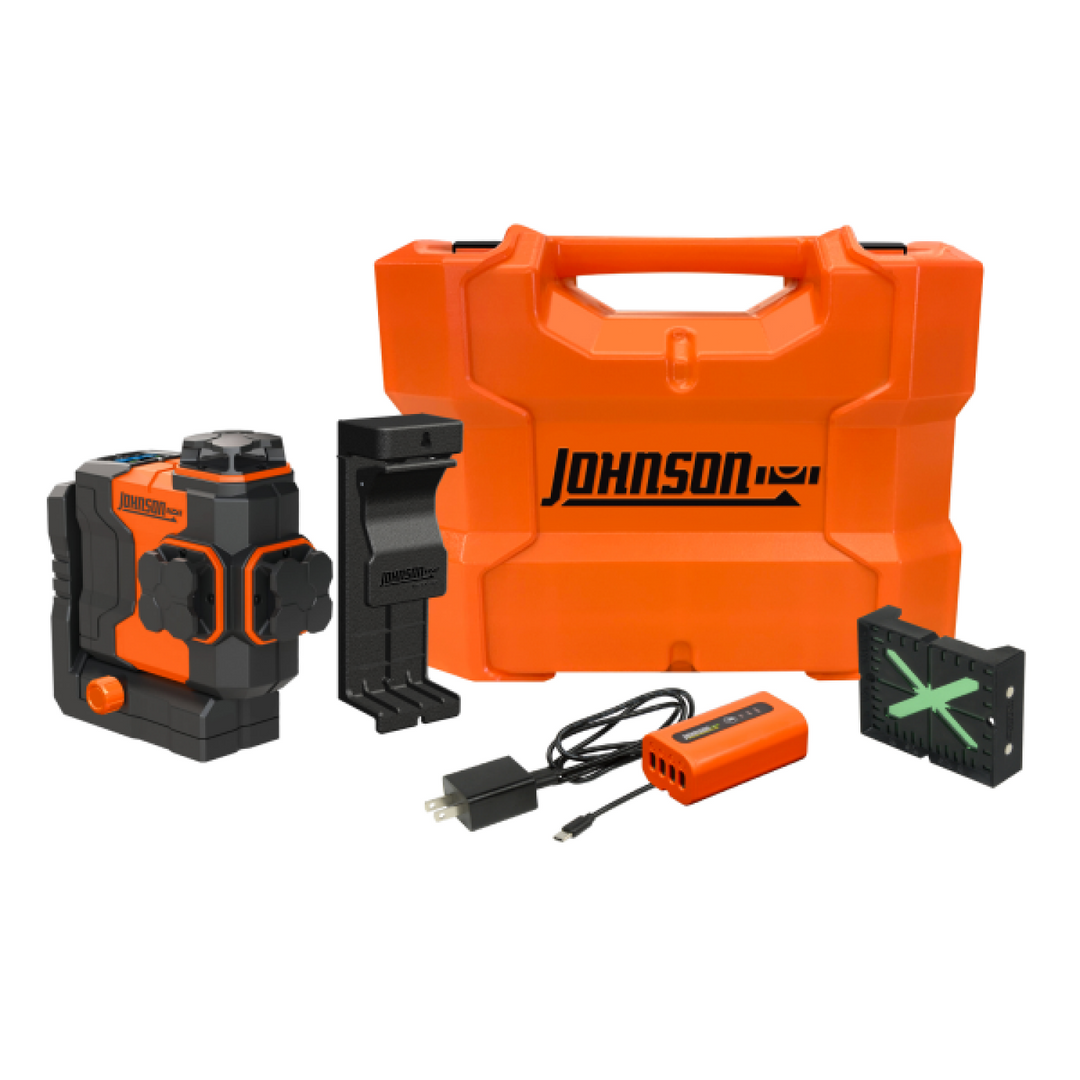 Johnson JLN300-GN3360 GreenBrite 3 x 360° Plane Laser Kit