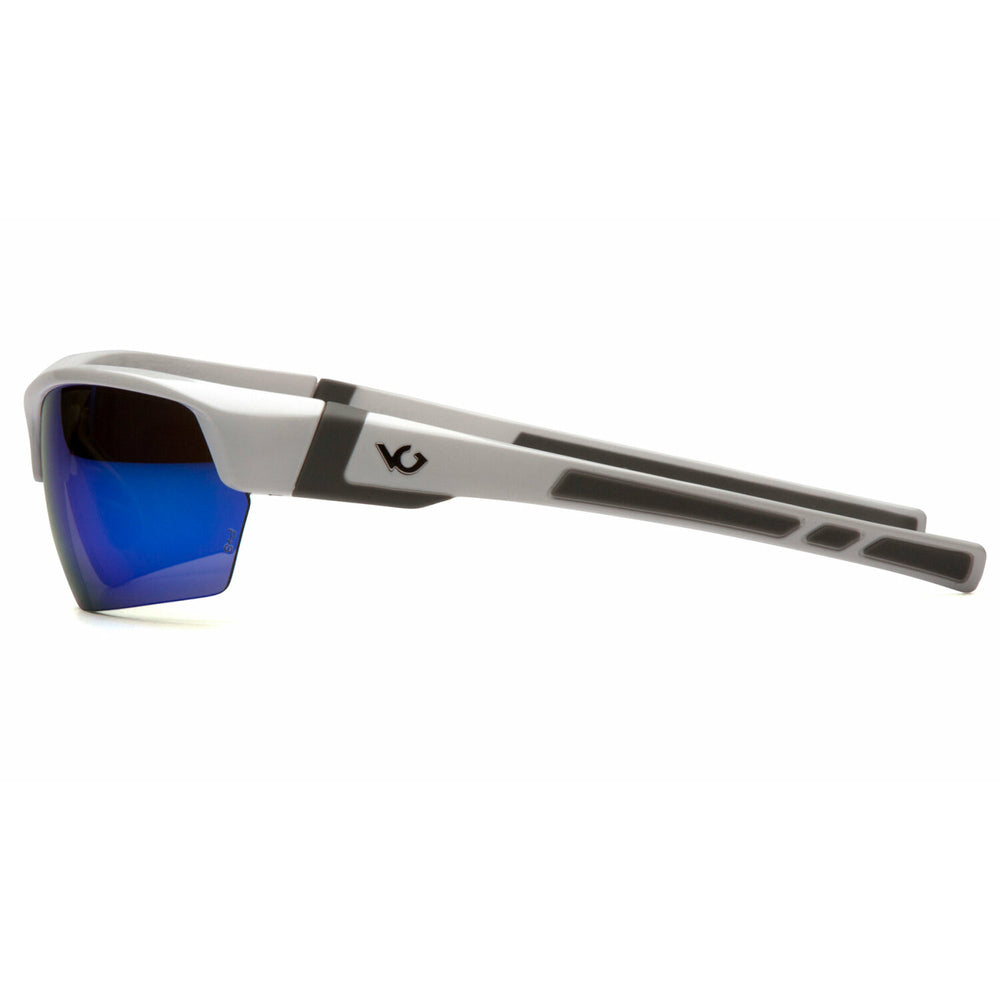 Pyramex VGSW365T Tensaw Ice Blue Mirror Anti-Fog Lens with White/Gray Frame