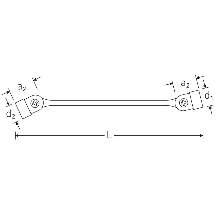 Stahlwille 96430101 29/7 Double ended flexi-joint Spanner Set