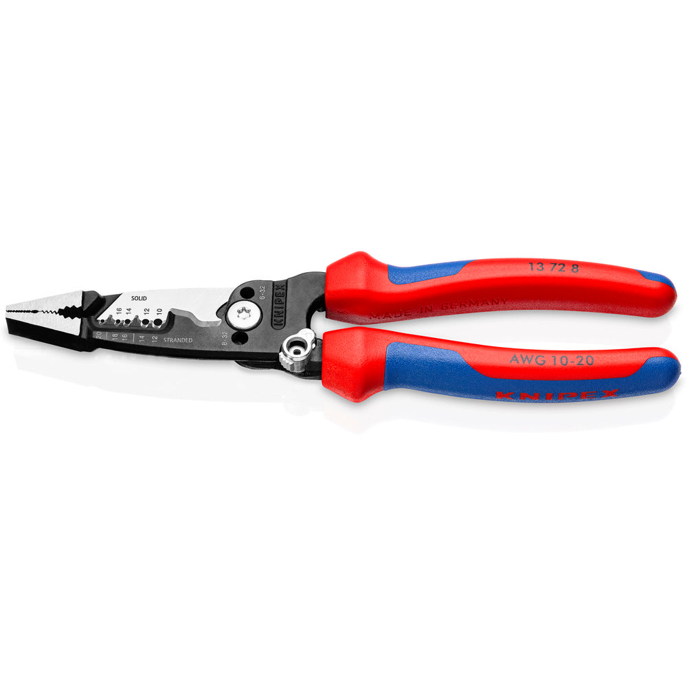 Knipex 13 72 8 8" Forged Wire Stripper 20-10 AWG