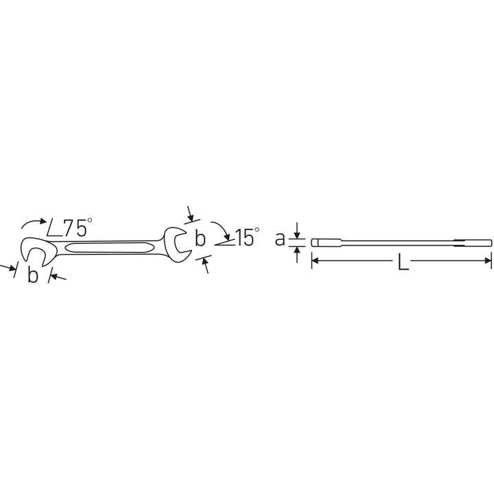 Stahlwille 96404654 12a/13 Small double open ended Spanner Electric Set