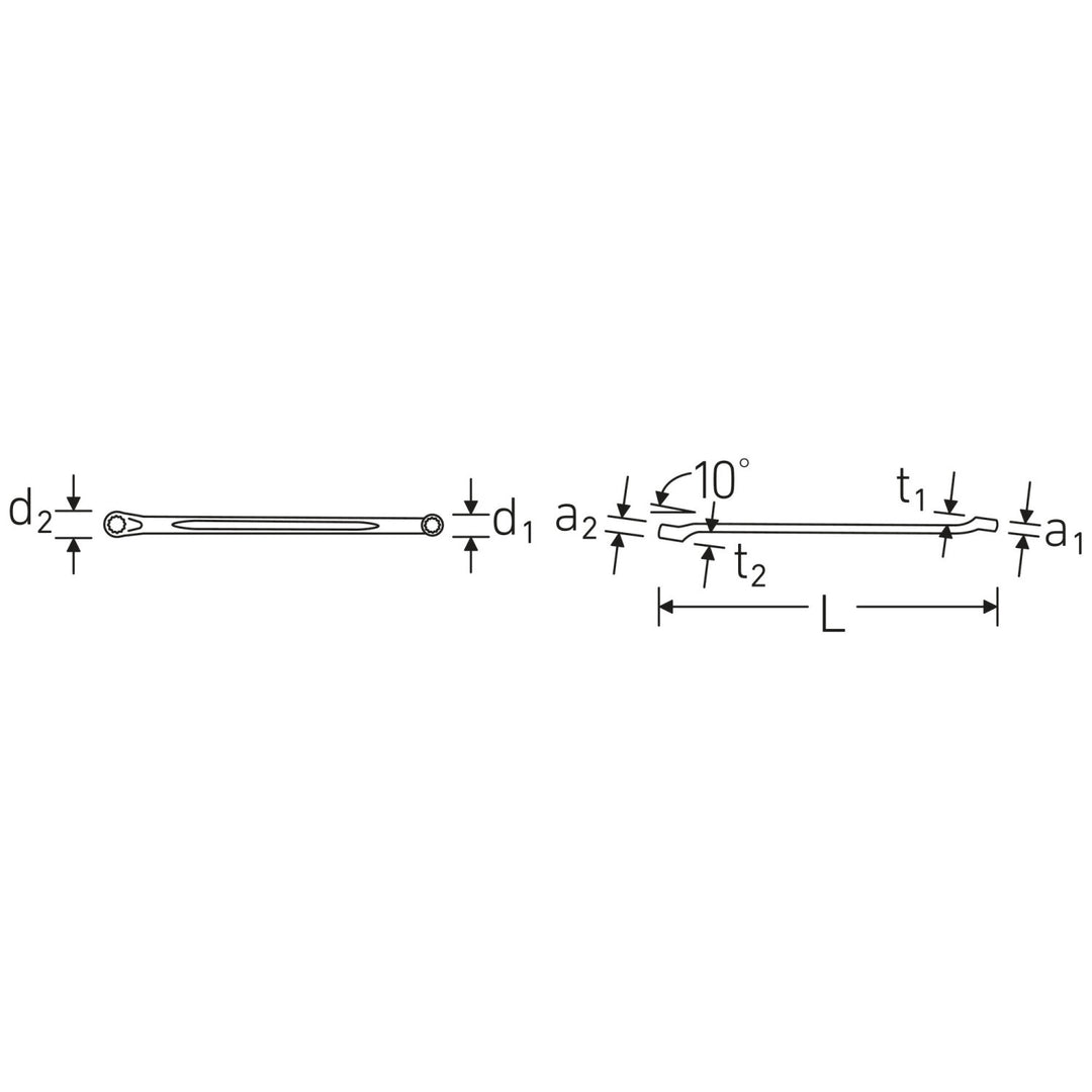 Stahlwille 41612428 Double ended ring Spanner