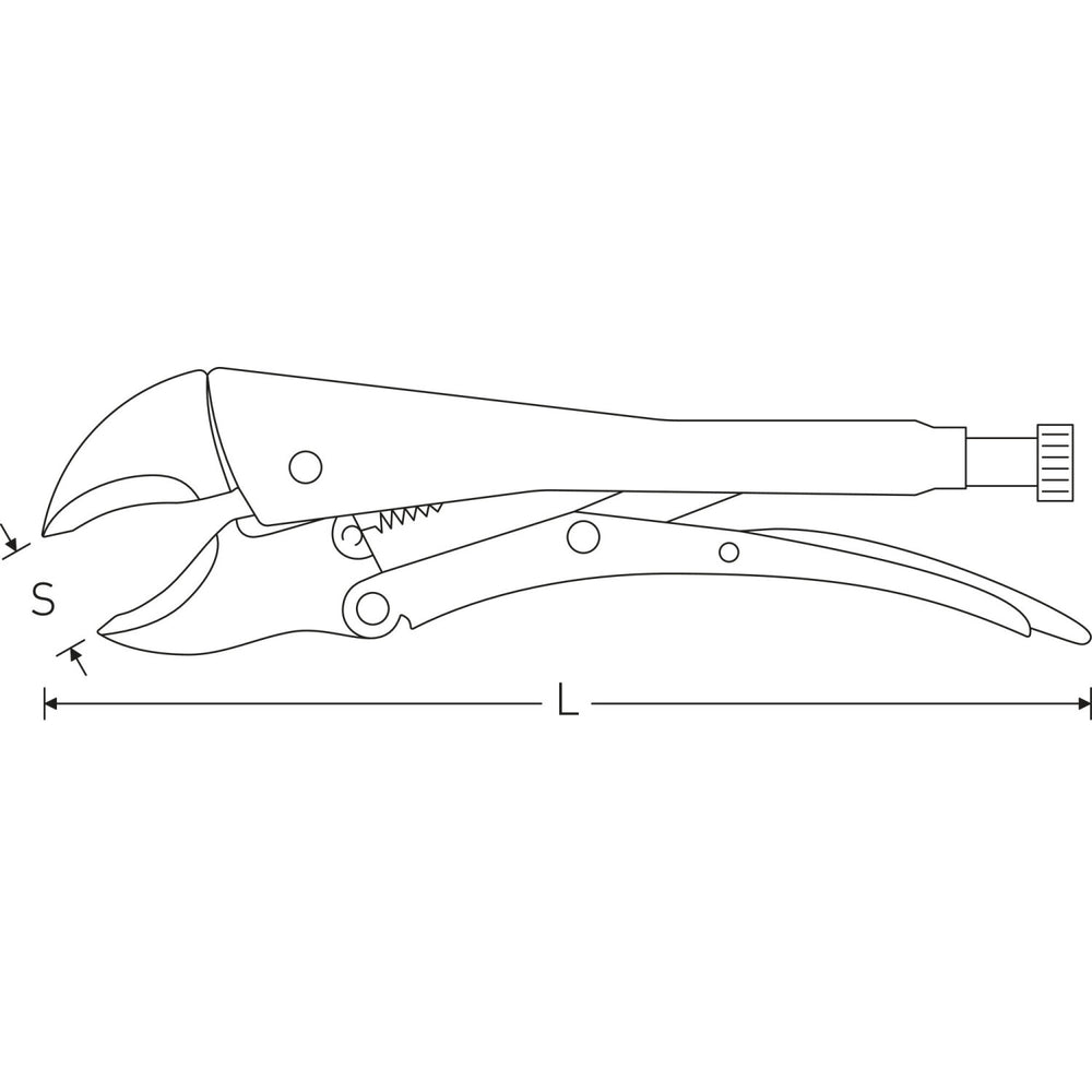 Stahlwille 65642175 175mm Self Grip Wrench