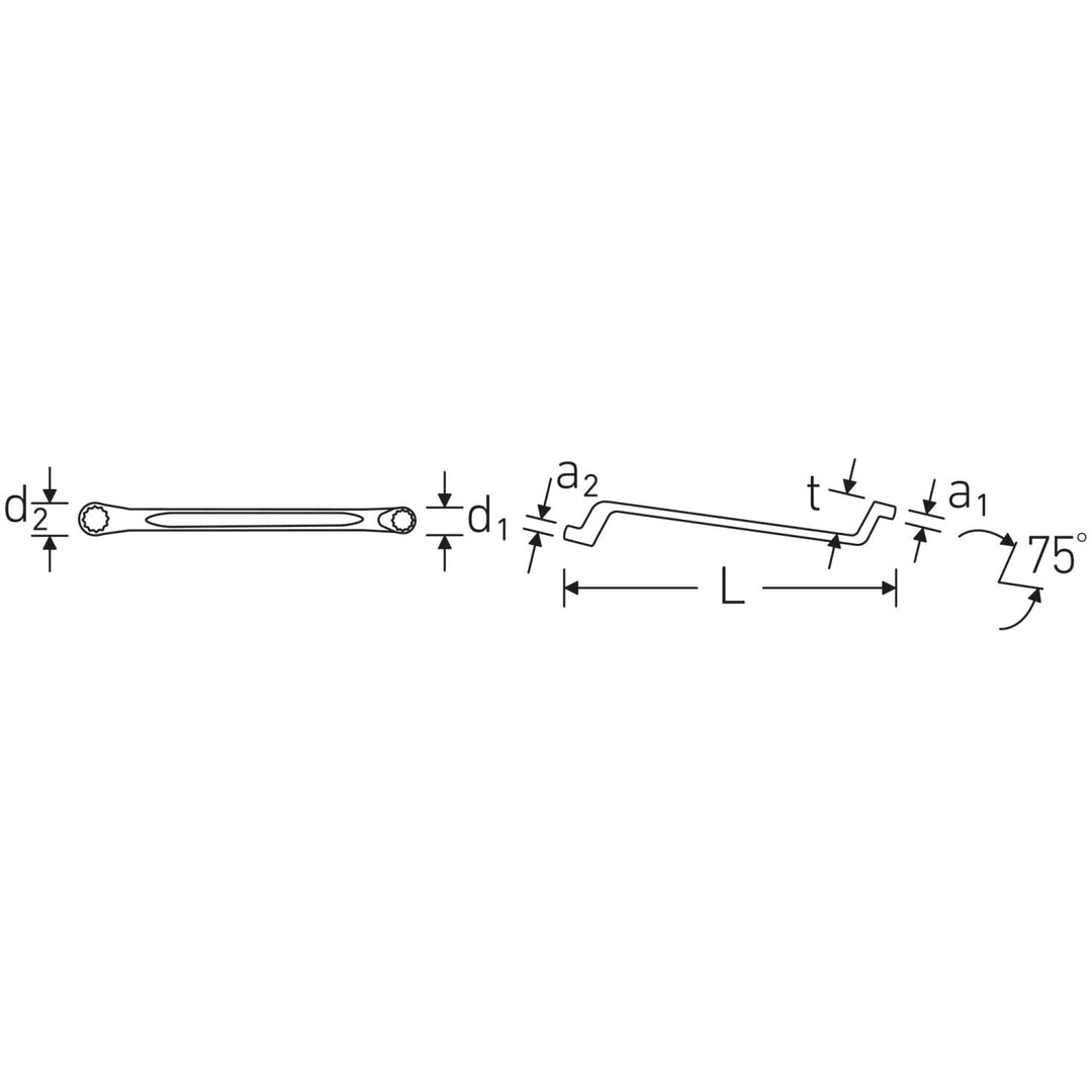 Stahlwille 41443640 Double ended ring Spanner