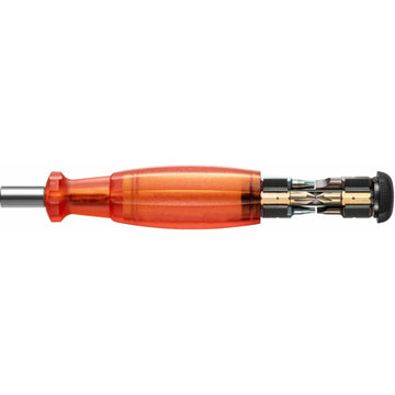 PB Swiss PB 6464.Red Bit Holding Screwdriver with Magazine, Slotted, Phillips, TORX®, 9 Pcs