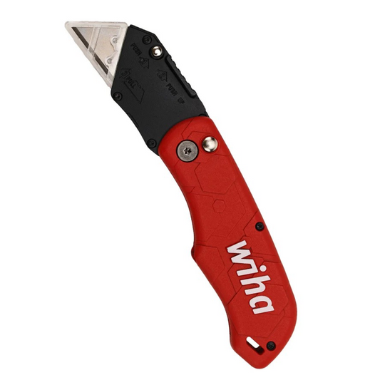 Wiha Tools 43045 FlipLoc Folding Utility Knife with Blades