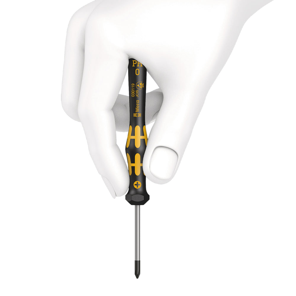 Wera 1567 TORX® ESD Kraftform Micro screwdriver for TORX® screws, TX 2 x 40 mm