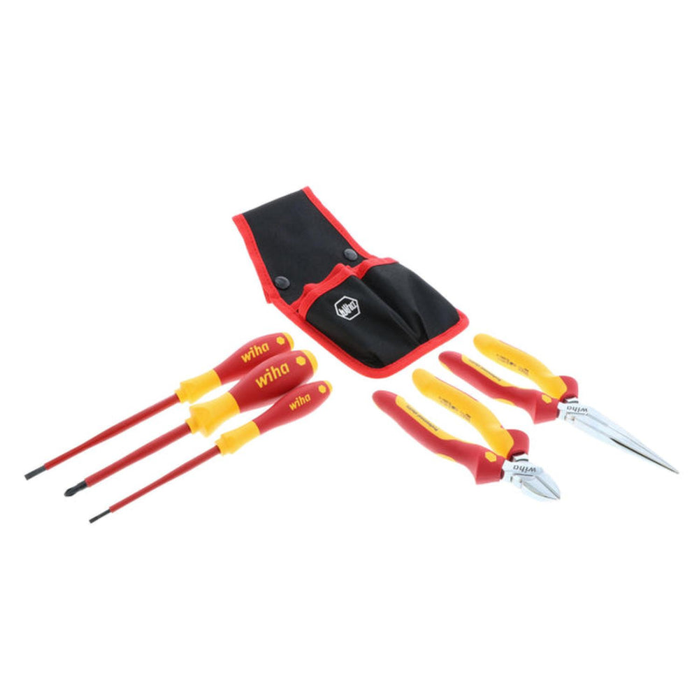 Wiha Tools 32872 Insulated Pliers / Cutters / Screwdrivers Set, 5 Pc.