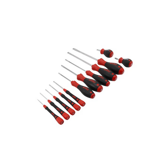 Wiha Tools 30282 Screwdriver Set - PicoFinish Precision, SoftFinish Standard and Stubby, 12 Pc.