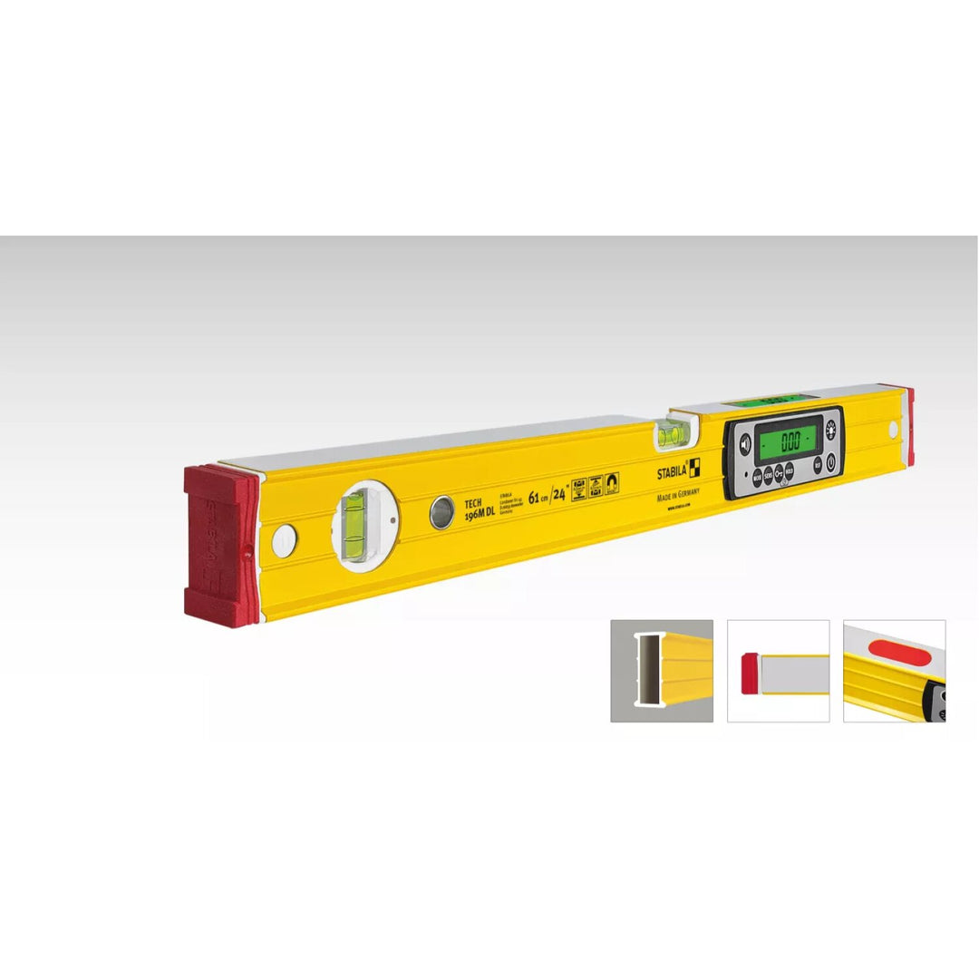 Stabila 39520 24" IP 67 Magnetic Tech Level W/Case