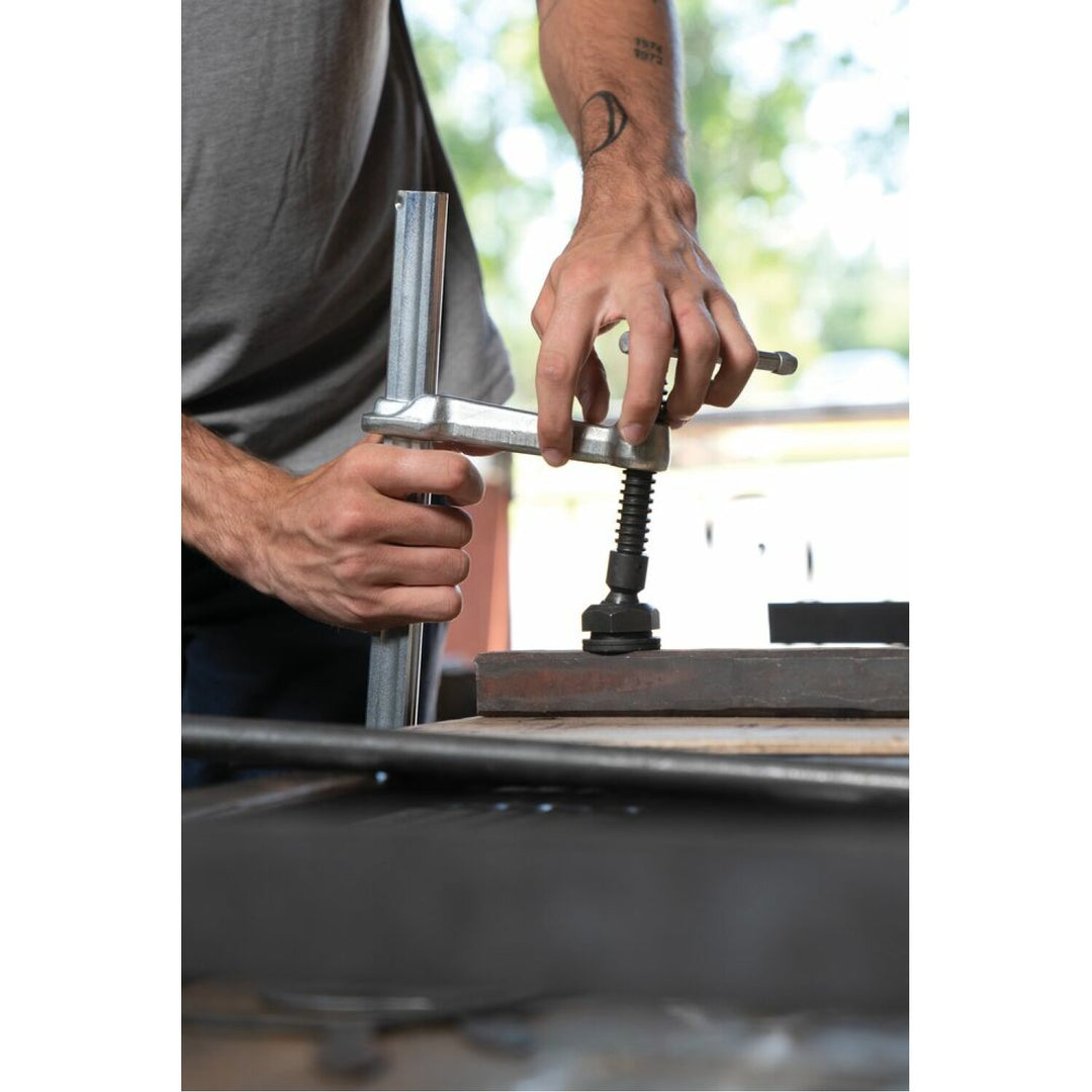 Bessey SGL-12 Clamp, welding, F-style, heavy duty pad, 12 In. x 4.75 In., 1800 lb