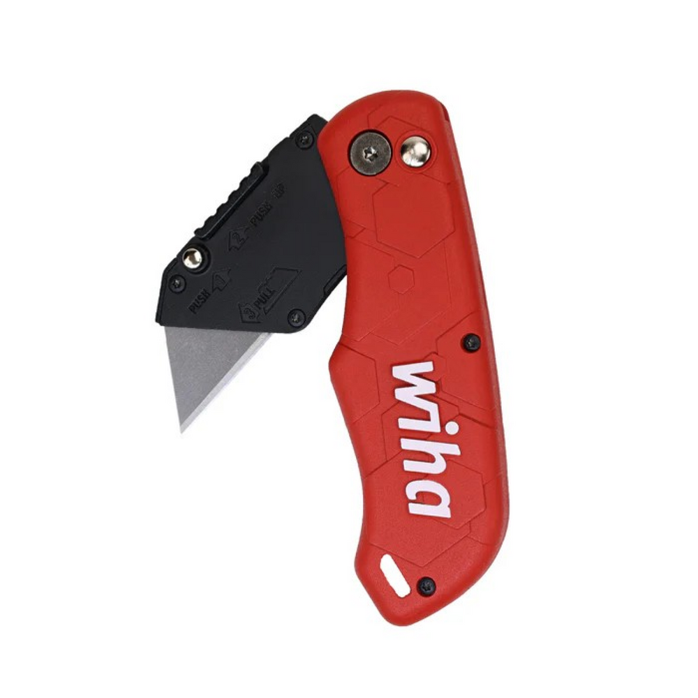 Wiha Tools 43045 FlipLoc Folding Utility Knife with Blades