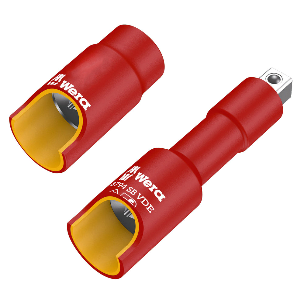 Wera 8790 B VDE Zyklop 3/8" socket, insulated, 13 x 46 mm