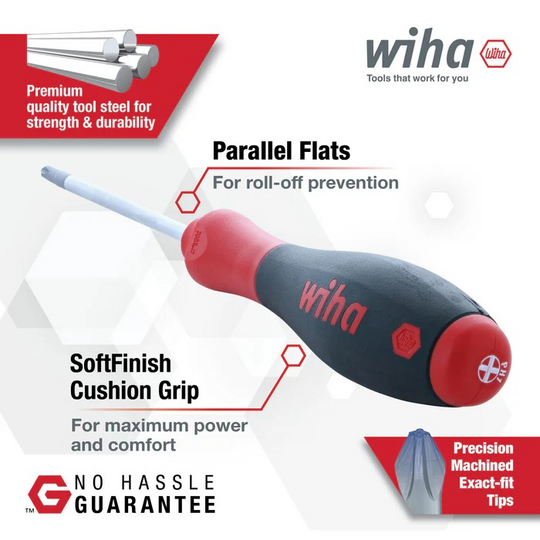 Wiha Tools 30283 Screwdriver Set - PicoFinish Precision, SoftFinish Standard and XHeavy Duty, 12 Pc.