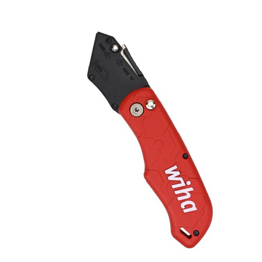 Wiha Tools 43045 FlipLoc Folding Utility Knife with Blades