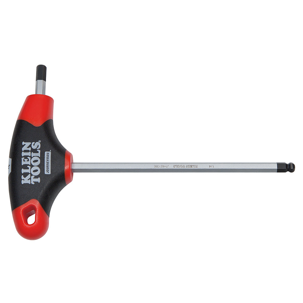 Klein Tools JTH6E10BE Journeyman Ball End T-Handle Hex Key, 6" x 5/32"