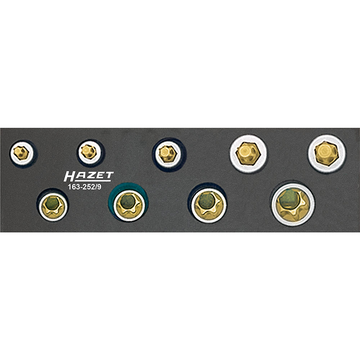 Hazet 163-252/9 TORX® Tool Set, 3/8" Drive, 9 Pieces
