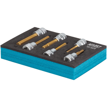Hazet 163-302/6 Hex Screwdriver Socket Set, 3/8" Drive, 6 Pieces