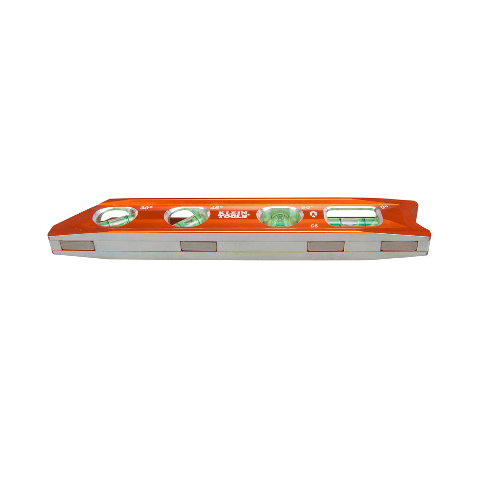 Klein Tools 935RB Torpedo Billet High-Viz Level with Rare Earth Magnet and Tapered Nose
