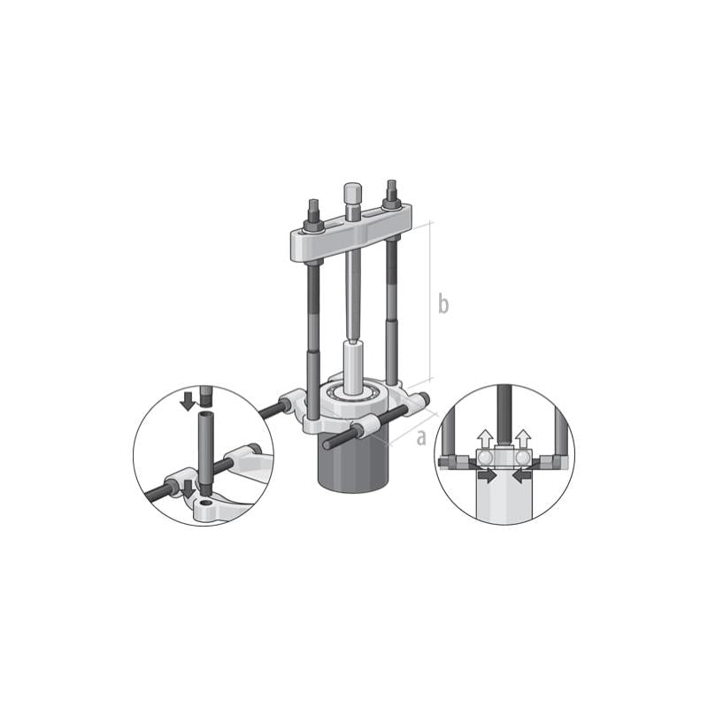 Gedore 8110090 Separator And Puller Set