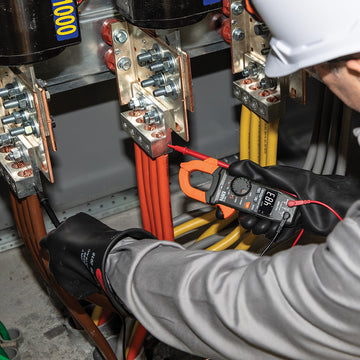 Klein Tools CL390 Digital Clamp Meter, Auto Ranging 400 AMP Measures Electronic AC/DC Voltage AC/DC Current Resistance  and TRMS