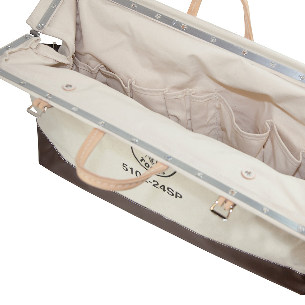 Klein Tools 5102-24SP Deluxe Canvas Tool Bag, 24-Inch