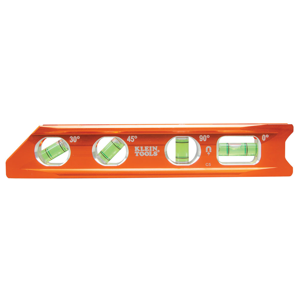 Klein Tools 935RB Torpedo Billet High-Viz Level with Rare Earth Magnet and Tapered Nose