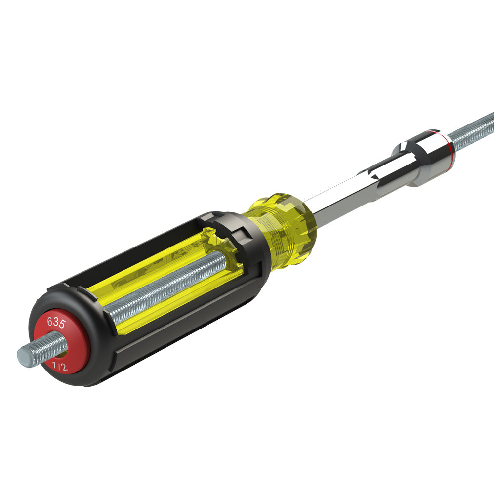 Klein Tools 635-1/4 1/4-Inch Nut Driver, Magnetic Tip, 4-Inch Shaft