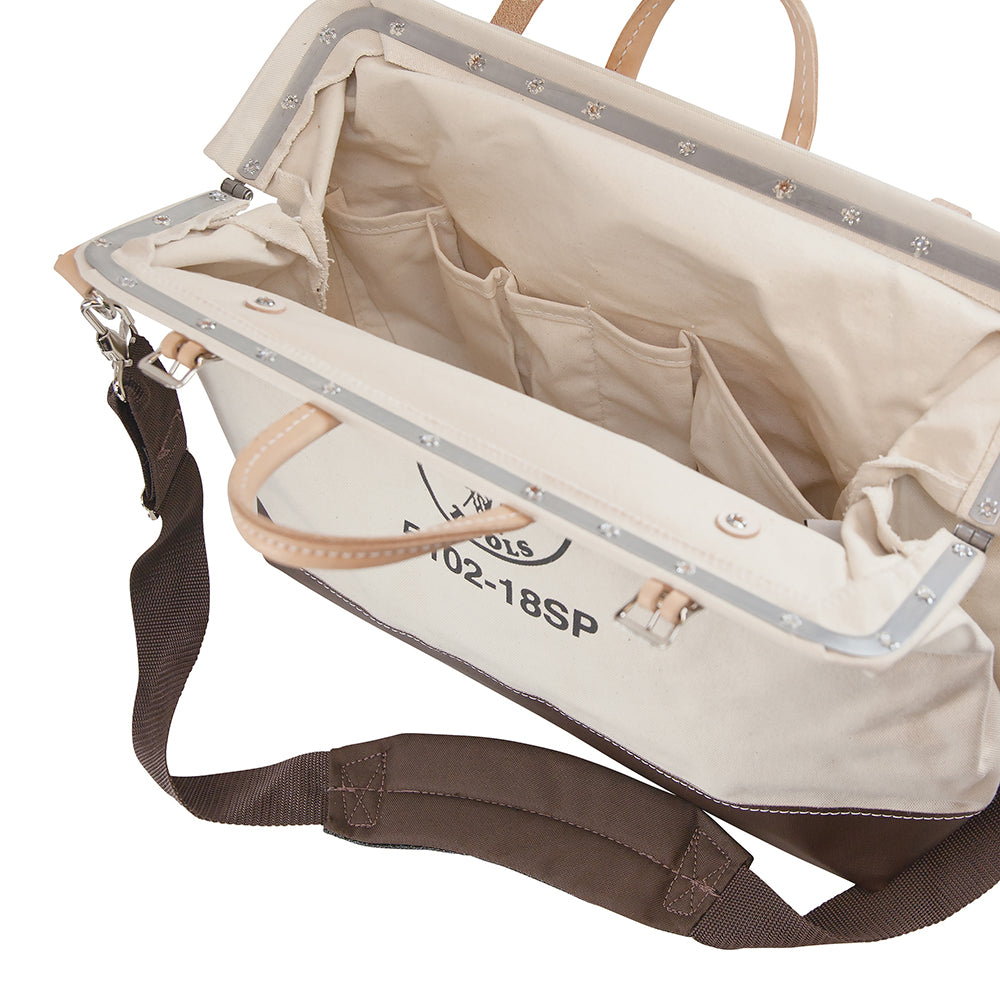 Klein Tools 5102-18SP Deluxe Canvas Tool Bag, 18-Inch