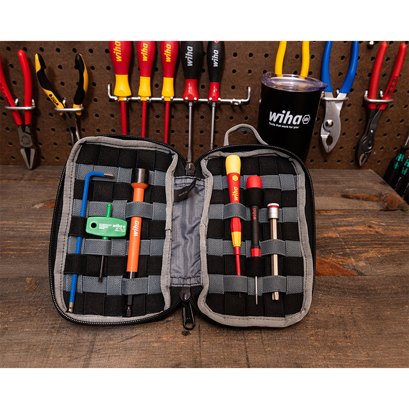 Wiha 91472 Cordura Utility Organizer Zipper Pouch