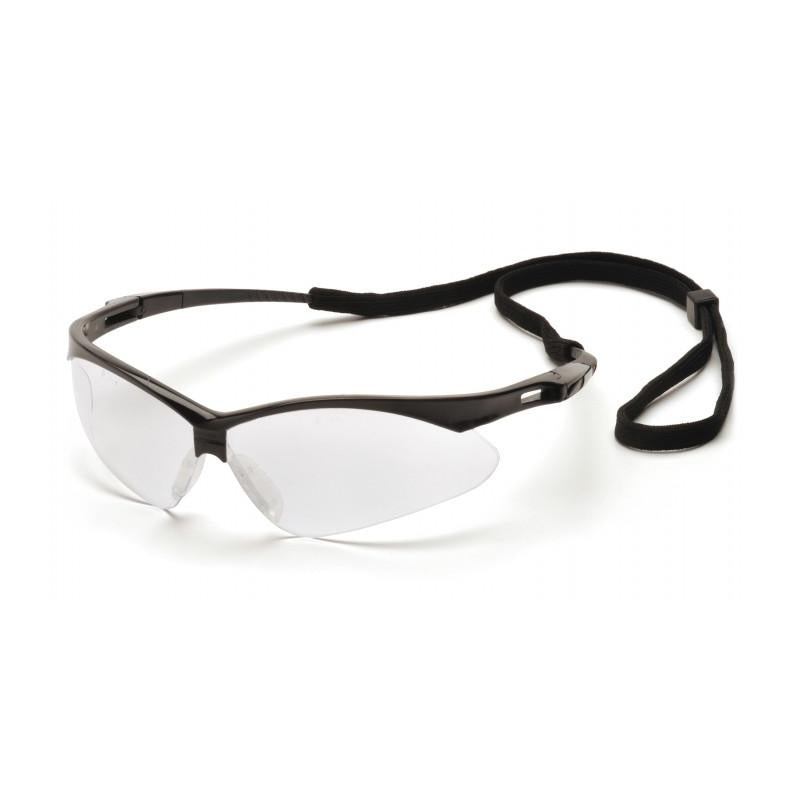 Pyramex SB6310SP PMXTREME  Clear Lens with Black Frame and Cord