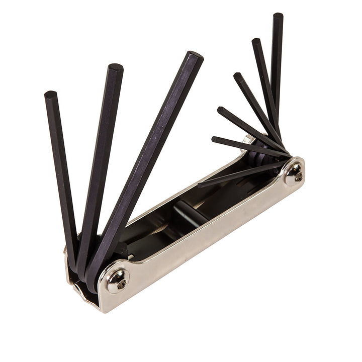 Klein Tools 70591 Folding Hex Key Set, Nine-Key, Inch Sizes