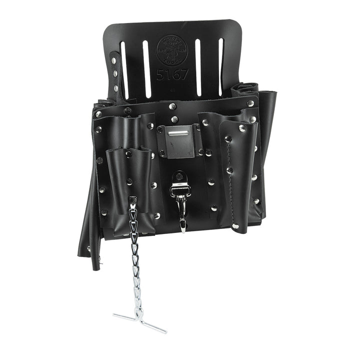 Klein Tools 5167 Leather Tool Pouch, 11-Pocket